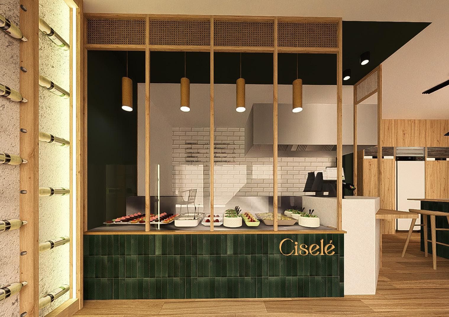 Comptoir vitrine Ciselé